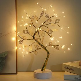 Tabletop Bonsai Tree Branch Light; 72LED Wire String Lights With Touch Switch; USB Operated Artificial Tree Lamp For Bedroom; Desktop; Christmas