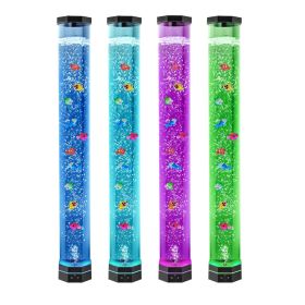 VEVOR Bubble Tube Lamp 16 Color 3.3 ft Sensory Aquarium Lamp for Relief Calming