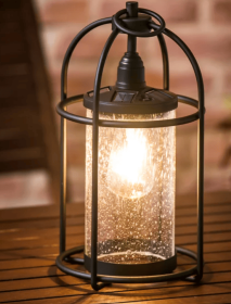14" Edison Solar LED Lantern