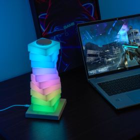 RGB Rotating Splicing Table Lamp Ambient Night Light for Office Game Room, Holiday gifts, birthday gifts