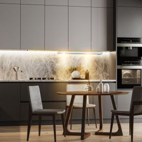 2Pack Rechargeable Cabinet Light Motion Sensor Light Cordless LED Closet Lamp 3 Colors Dimmable Light for Kitchen Cabinet (Length: 20CM, Color: silver)