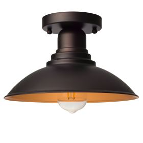 1 Light ceiling fixture (Color: ORB w/Gold, Pack: 1 Pack)