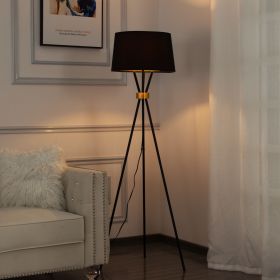 63.2' Tripod Floor Lamp (Main Material: Metal, Main Color: Black)
