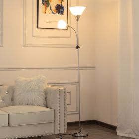 71.3' Tochiere Floor Lamp (Main Material: Metal, Main Color: Silver)